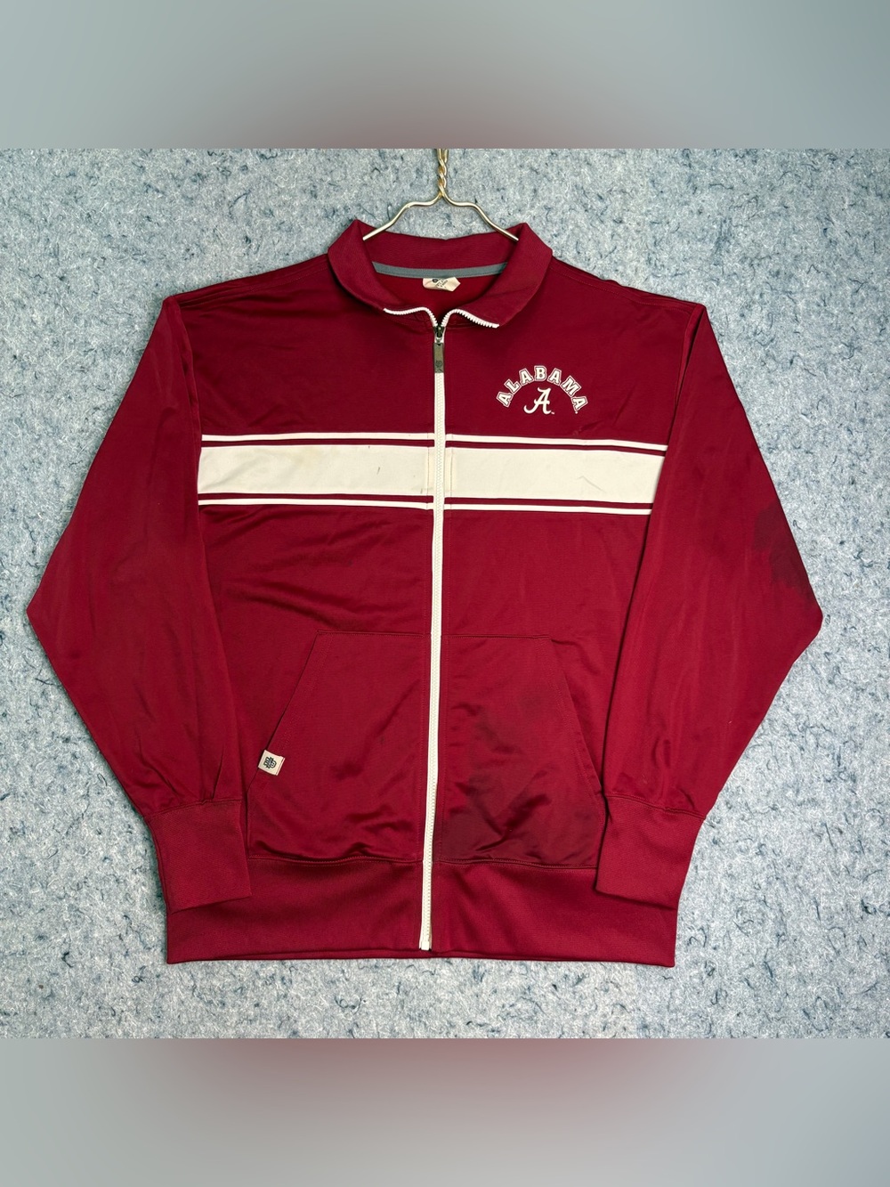 Alabama Crimson Tide ESPN U Track Jacket Full Zip Crimson Men’s L